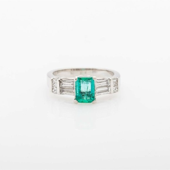 Jewelry - 2.5CT EMERALD DIAMOND WEDDING RING!! SALE!